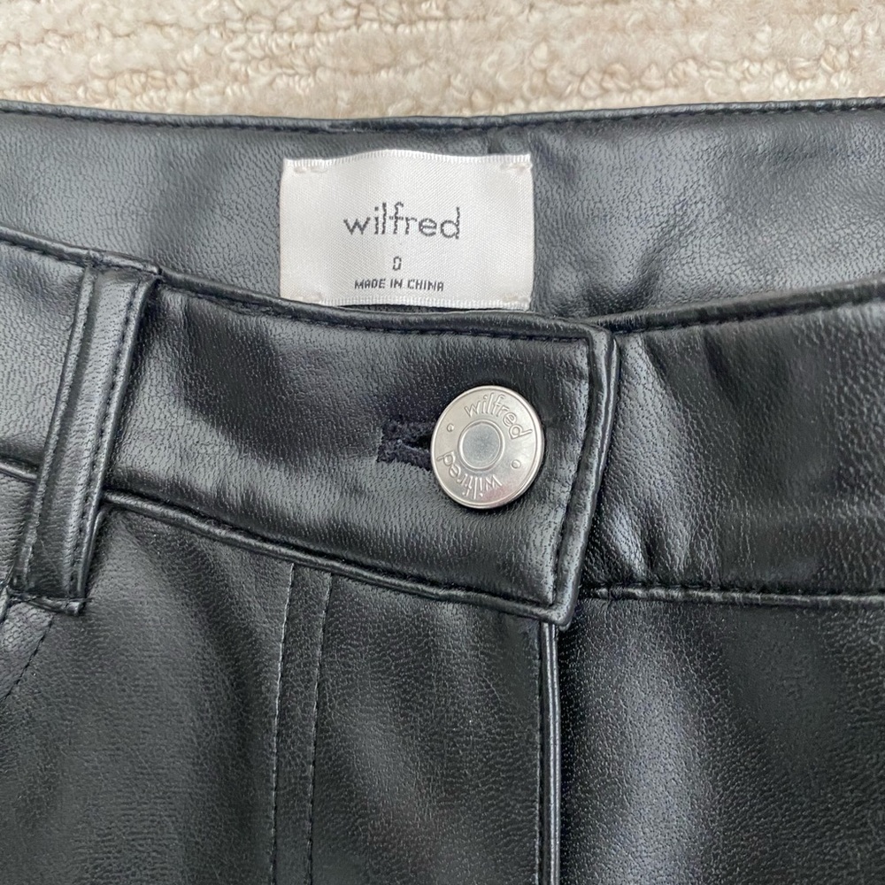 Aritzia Wilfred Vegan Leather Pant - Picture 3 of 4
